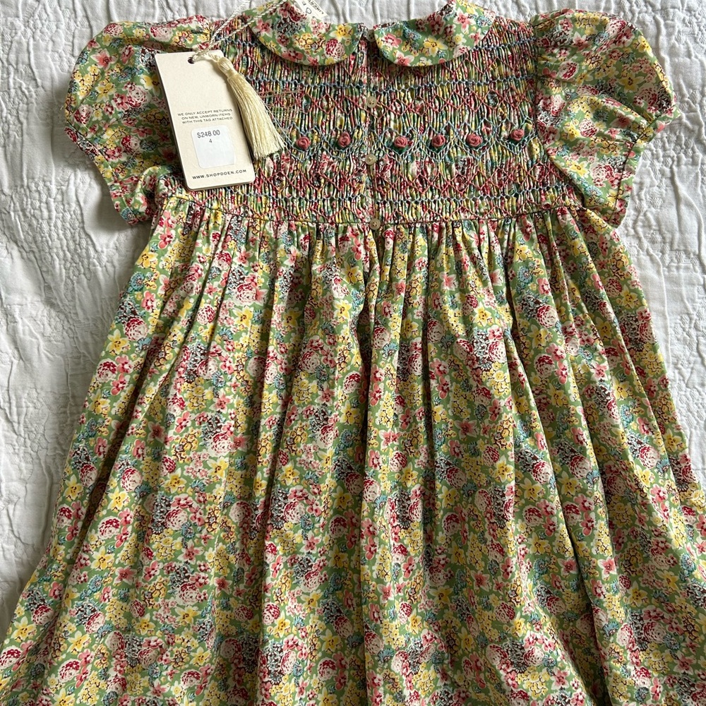Doen Girls Rosette Dress NWT